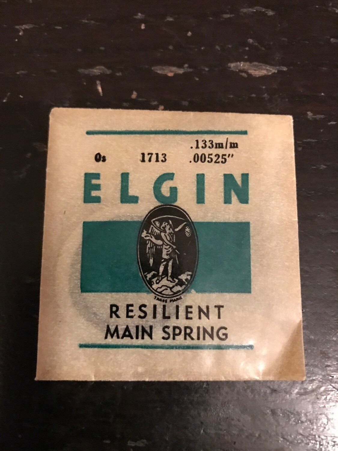 Elgin Factory Mainspring for 0s No. 1713 - Steel
