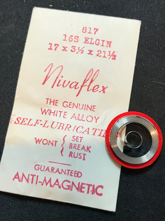 Nivaflex Mainspring for 16s Elgin 817 - Alloy