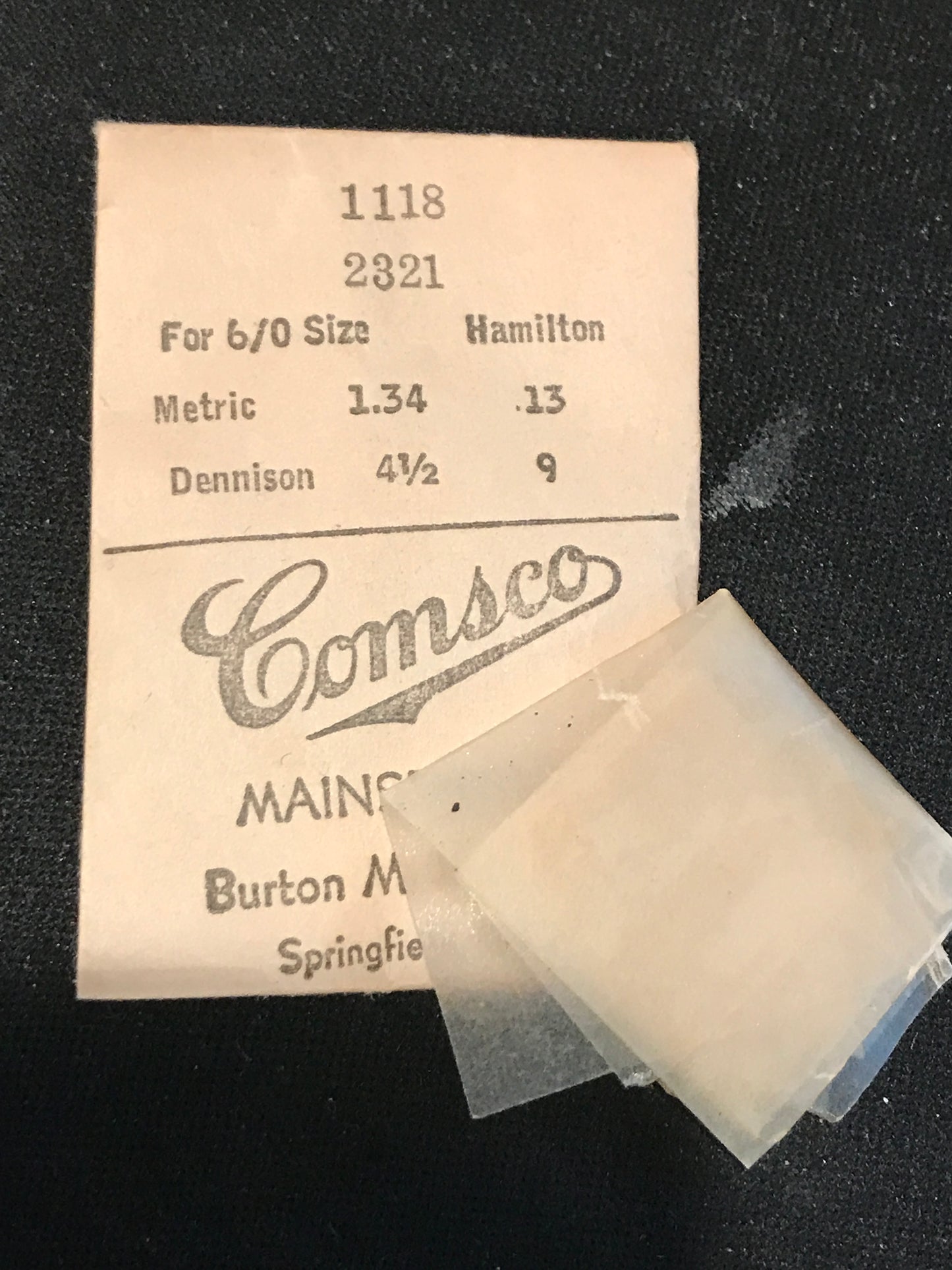 Comsco Mainspring #1118 for Hamilton 6/0s Factory No. 2321 - Steel