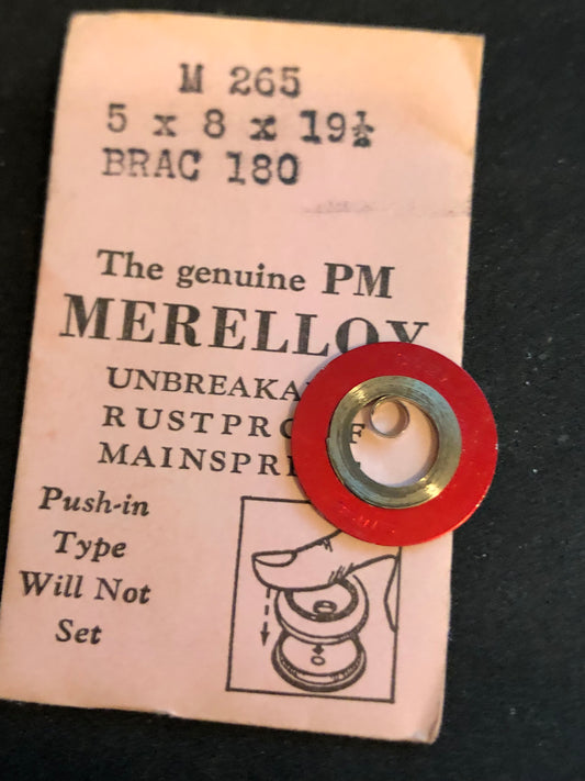 PM Merelloy Mainspring M265 for Brac caliber 180 - Alloy