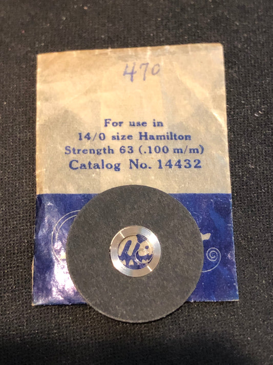 Hamilton Dynavar 14/0s Factory Mainspring No. 14432 - Alloy
