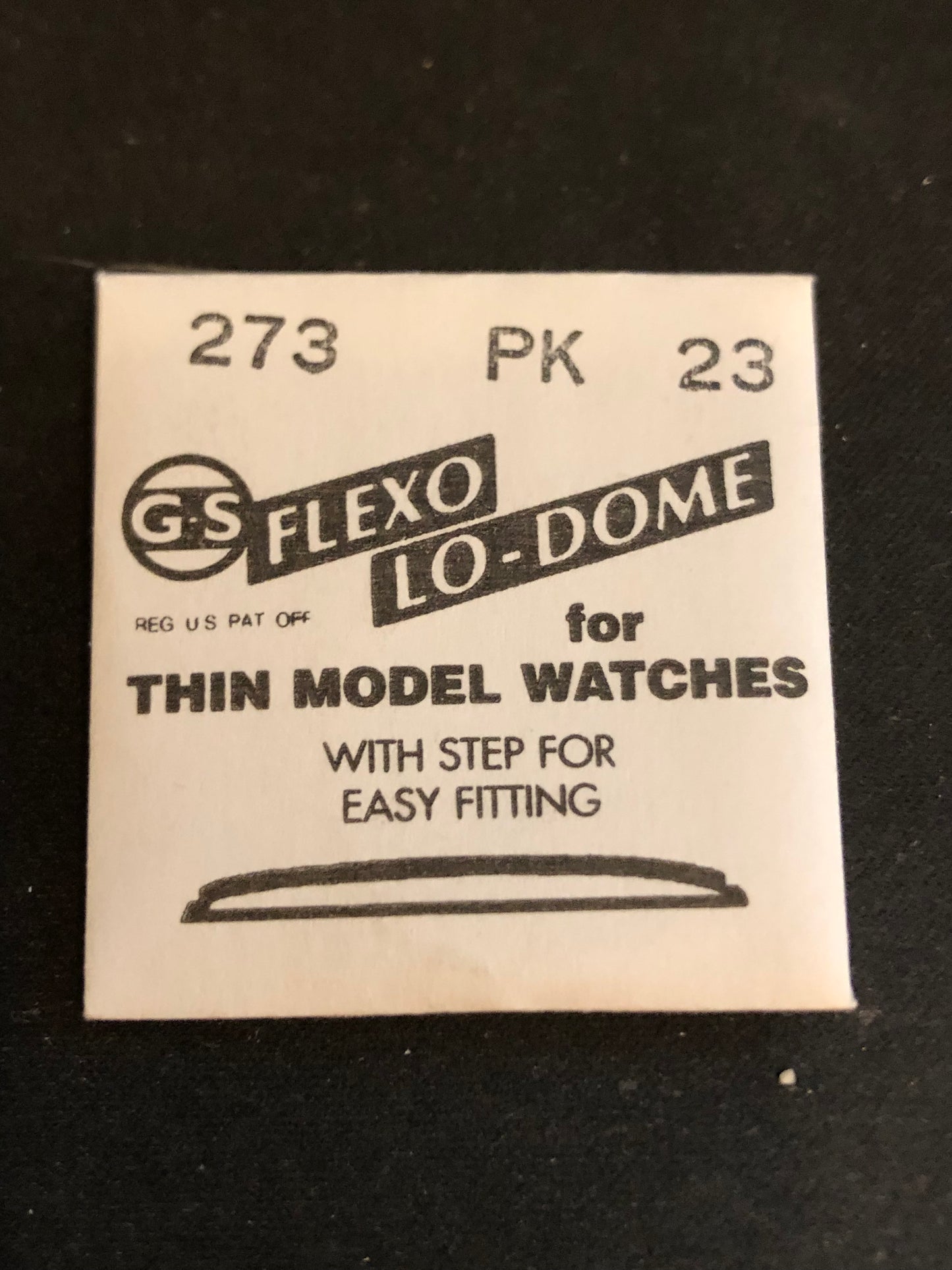 GS PK23 Wrist Watch Crystal 27.3mm - New