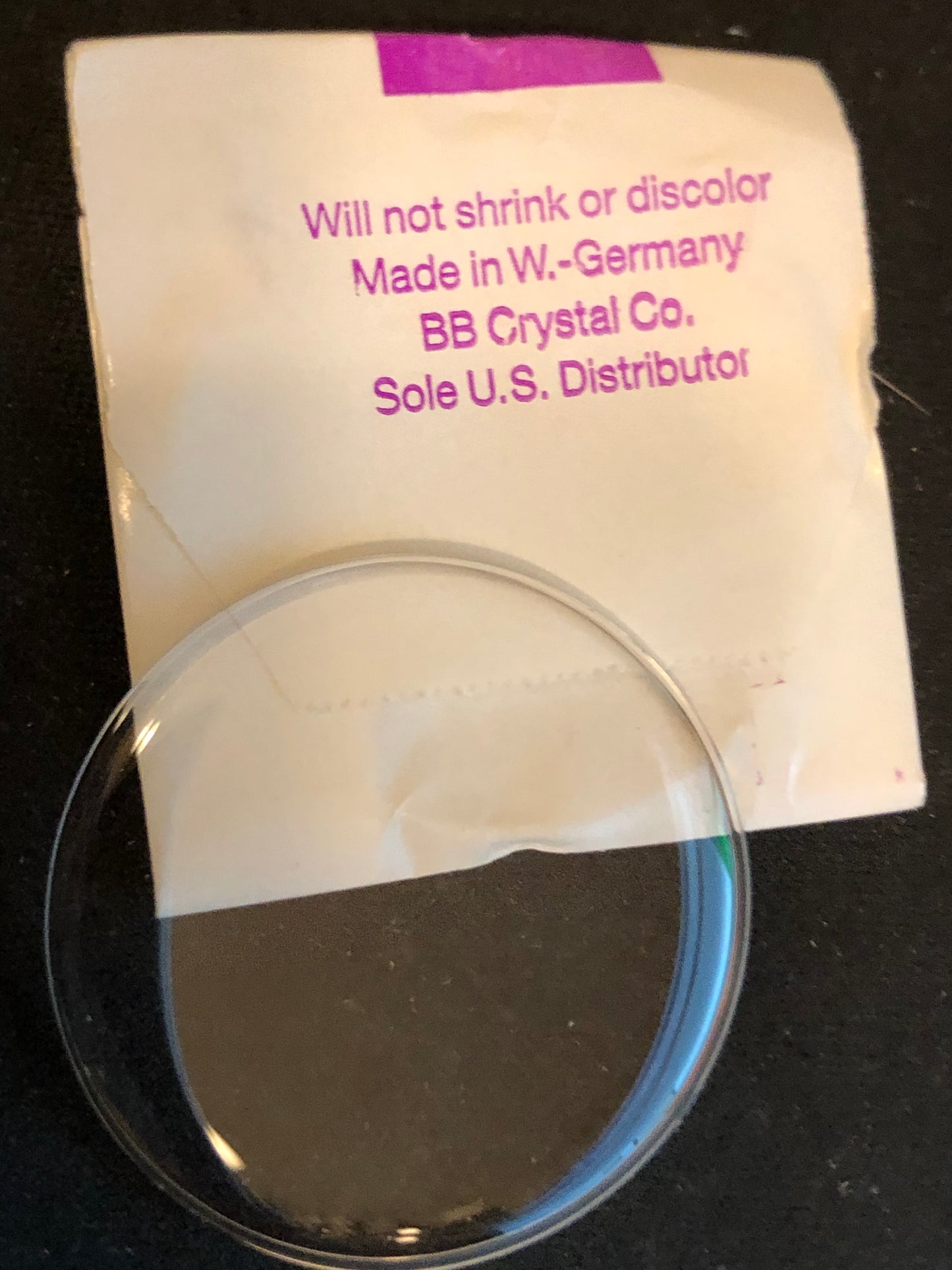 Stella PLD-381 40 Round Pocket Watch Crystal 38.1mm - New