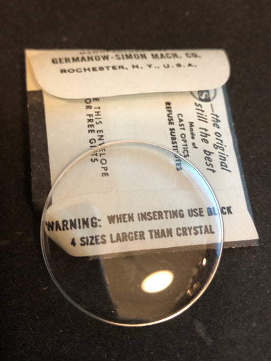 GS PK35½ Wrist or Pocket Watch Crystal 35.2mm - New