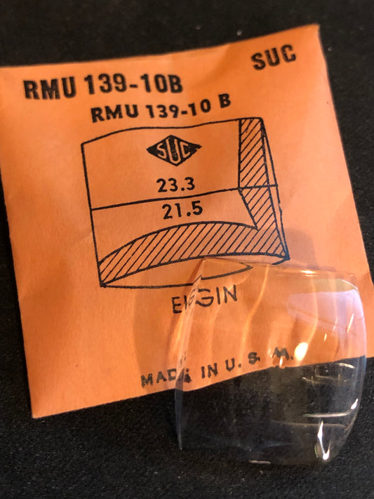 SUC Rocket Faceted Crystal RMU 139-10B for ELGIN - 23.3 x 21.5mm - New