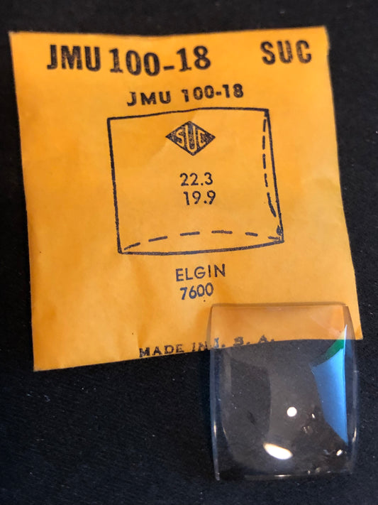 SUC Fancy Crystal JMU 100-18 for ELGIN #7600 - 22.3 x 19.9mm - New