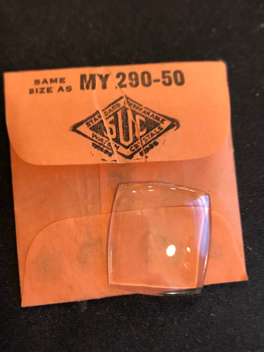 SUC Fancy Lucite Crystal MW 90-15 for GRUEN Stanford, Logan, Lucien - 20.8 x 19.3mm - New