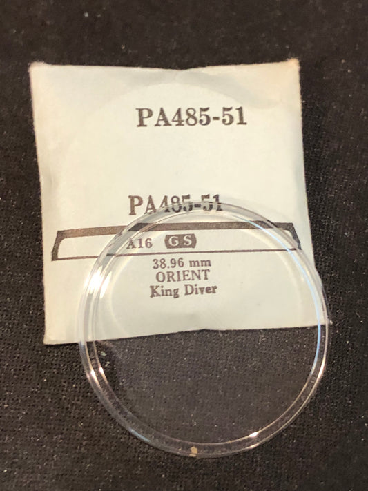 GS PA485-51 Watch Crystal 38.96 mm for Orient King Diver - New
