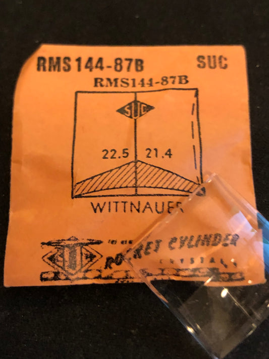 SUC Rocket Faceted Crystal RMS 144-87B for WITTNAUER - 22.5 x 21.4mm - New
