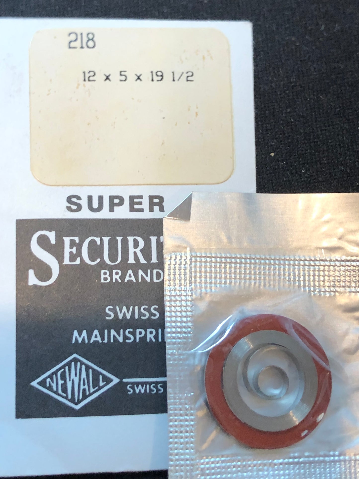 NEWALL SUPER Security Mainspring #218 for Felsa 180, 181, 283, 289, 490 - 497, 500 - 517 - Alloy