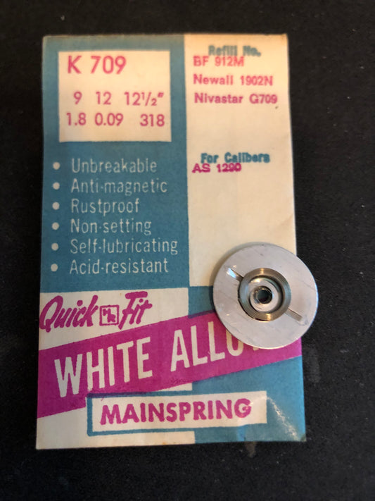 HR Quick Fit Mainspring K709 for AS caliber 1290 - Alloy