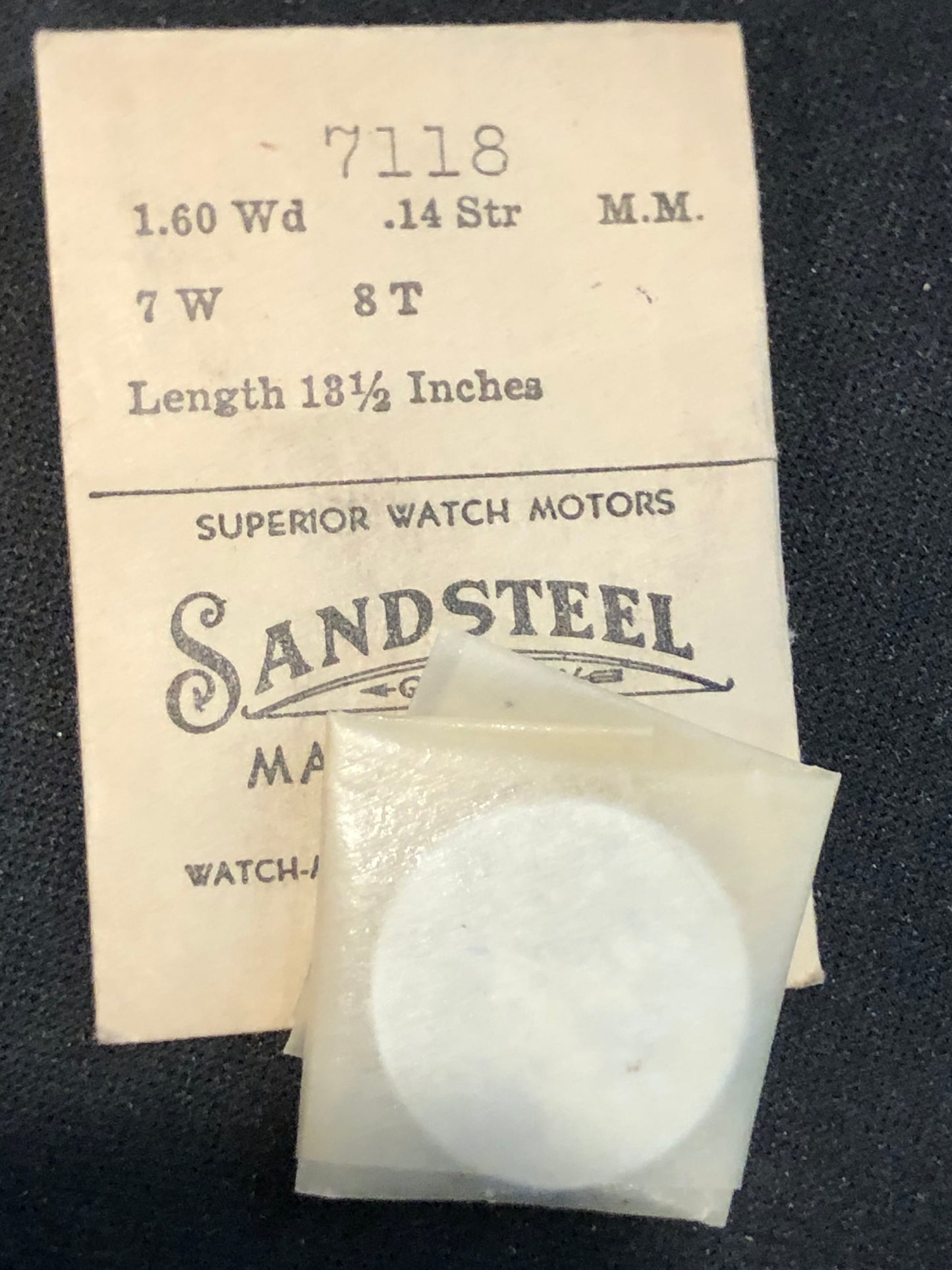 Sandsteel Mainspring #7118 for Omega Caliber 28.9 & 28.9T2 - Steel