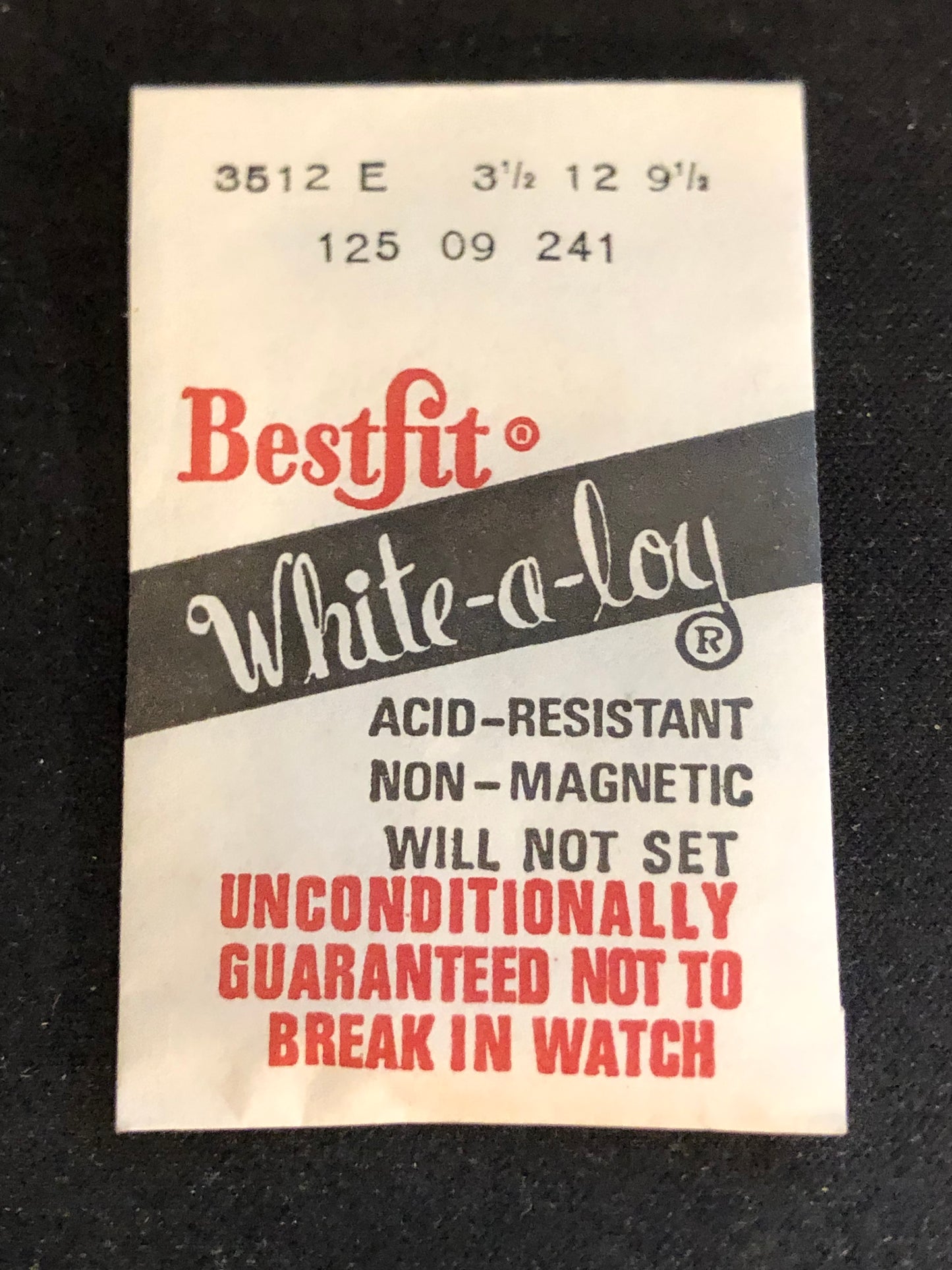 BESTFIT Mainspring 3512E for ETA caliber 525 - Alloy