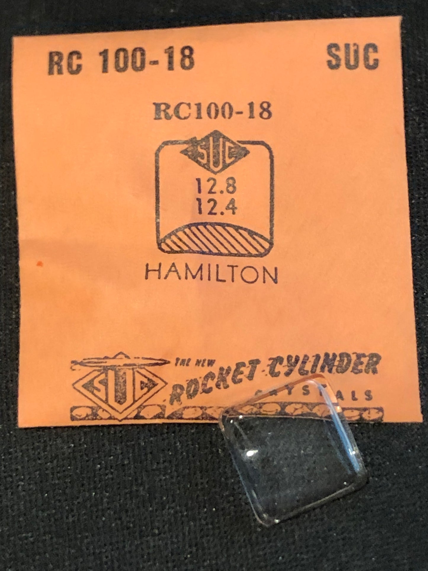 SUC Rocket Crystal RC 100-18 for HAMILTON - 12.8 x 12.4mm - New