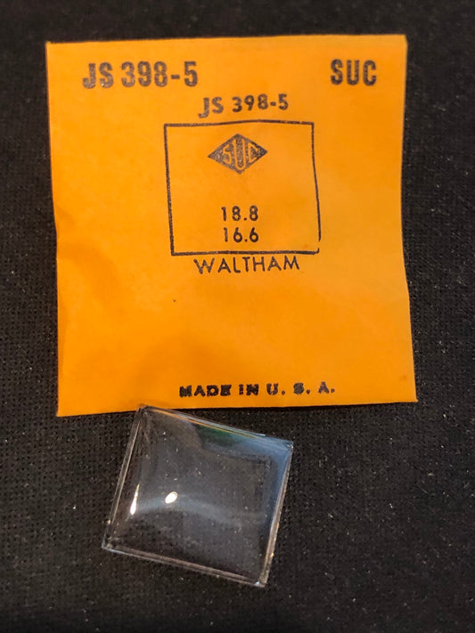 SUC Fancy Crystal JS 398-5 for Waltham - 18.8 x 16.6mm - New