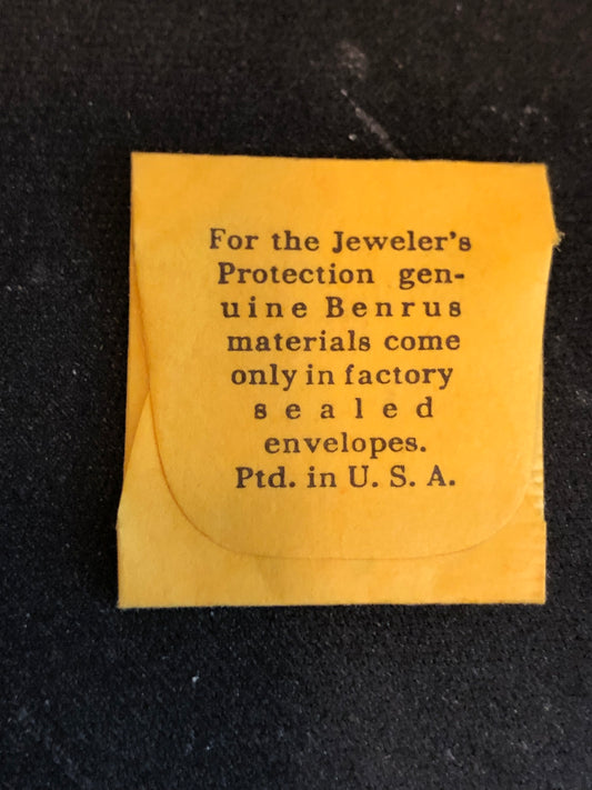 Benrus Factory Barrel Arbor for caliber HM1B8 (Seiko 11A) - new in envelope