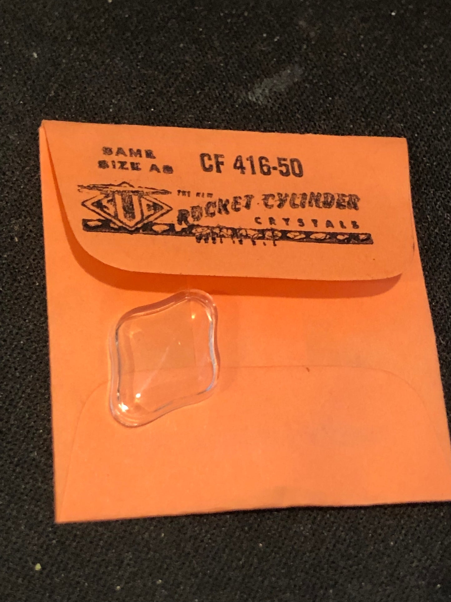 SUC Rocket Crystal RY 161-16T for Hamilton, Omega, Longines ladies watches - 17.0 x 13.3mm - New