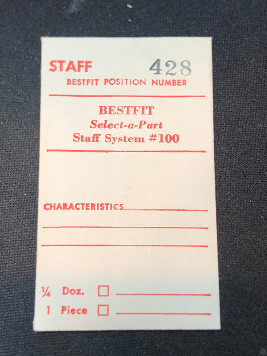 Bestfit Balance Staff for Landeron Caliber 47, 48, 49, 51 movements - New