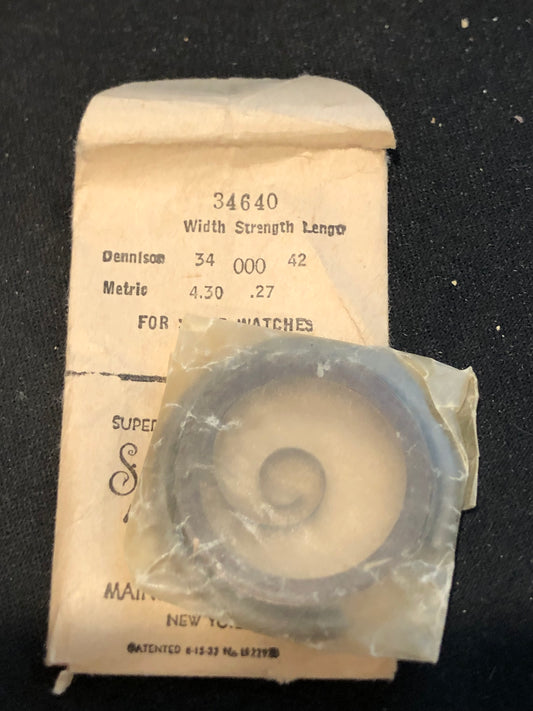 Sandsteel Mainspring for Jaeger 8-Day Travel Clock #34640 - Steel