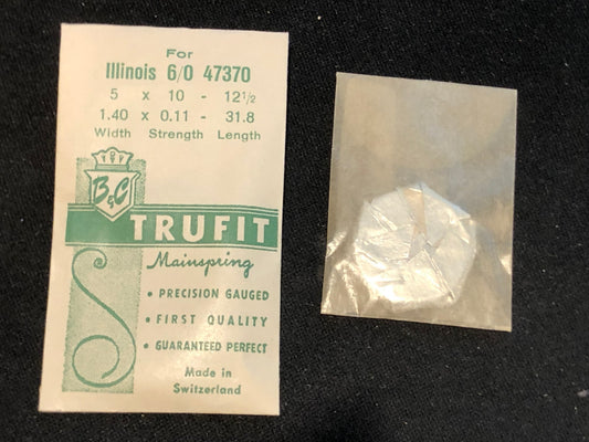 Trufit Mainspring - Illinois 47370 for 6/0s movements - Steel