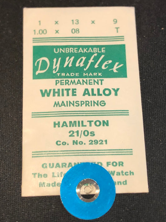 Dynaflex Mainspring for 21/0s Hamilton No. 2921 / 718531 - Alloy