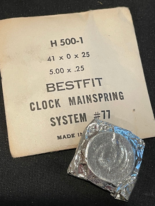 BESTFIT Clock Mainspring suitable for Emes Bavaria, Borletti 300 - H500-1
