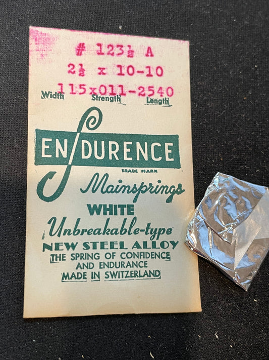Endurence Mainspring #123½A for Gruen 405, 420, 421, 425, 426, 420SS, 421SS, 425SS - Alloy