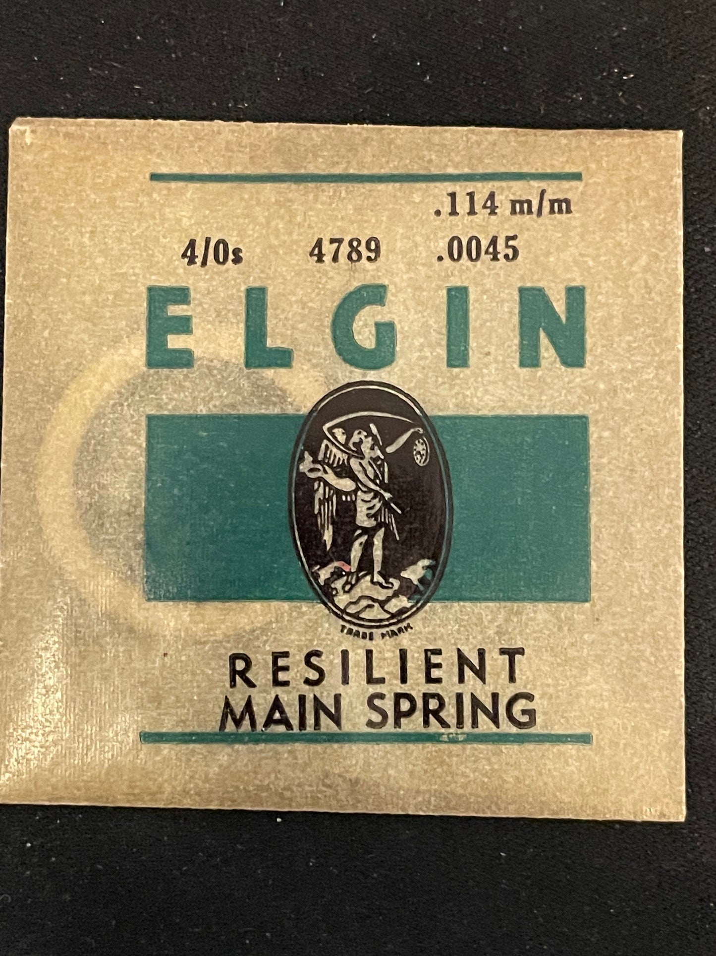 Elgin Factory Mainspring for 4/0s No. 4789 - Steel