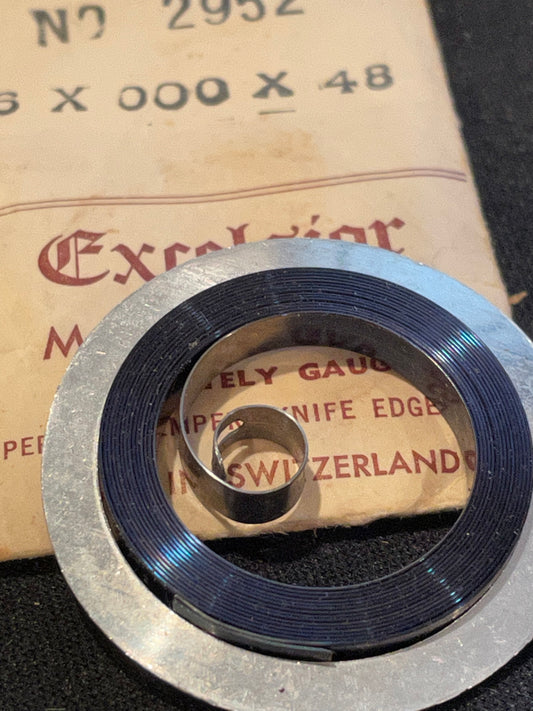 Excelsior #2952 Mainspring for Alarm / Travel Clocks - 36 x 3/0 x 48