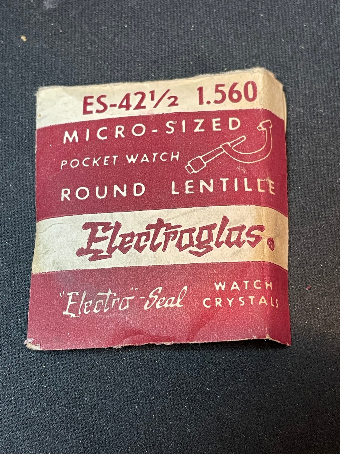 Electro-Seal ES-42½ Pocket Watch Crystal 39.6mm (1.560“) - New