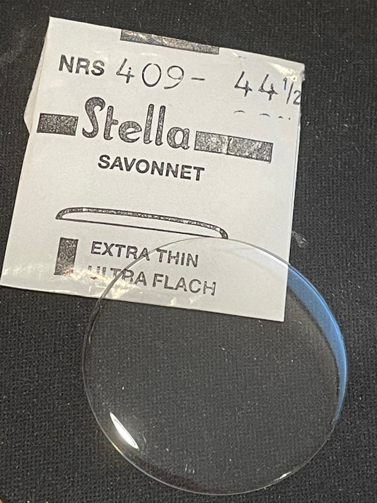 Stella NRS409 44½ Savonnette 40.9mm Acrylic Hunting Case Pocket Watch Crystal - New