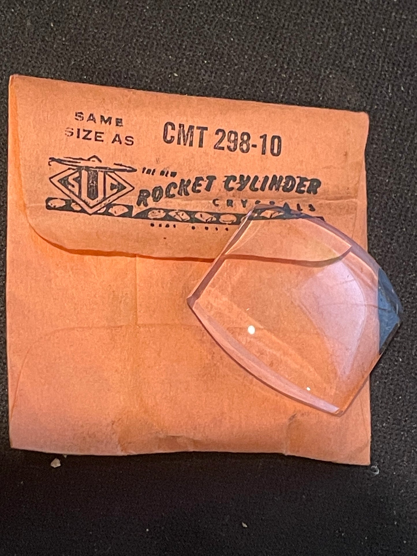 SUC Rocket Crystal RMU 103-15 for Bulova - 22.4 x 20.3mm - New