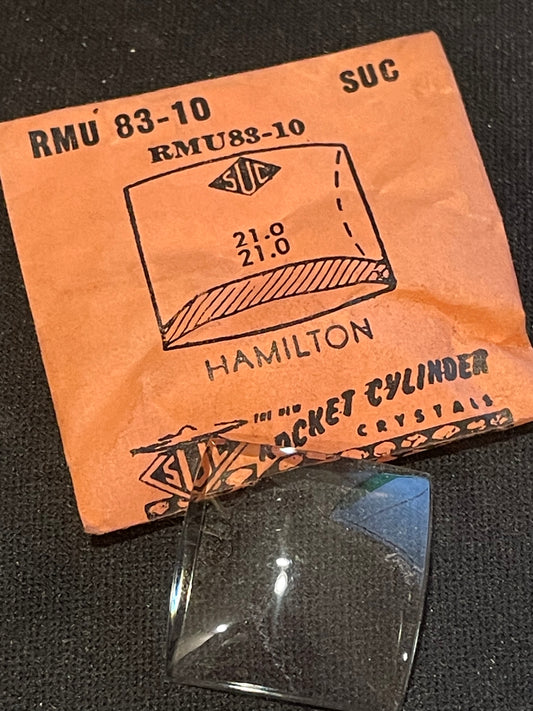 SUC Rocket Crystal RMU 83-10 for HAMILTON - 21.0 x 21.0mm - New