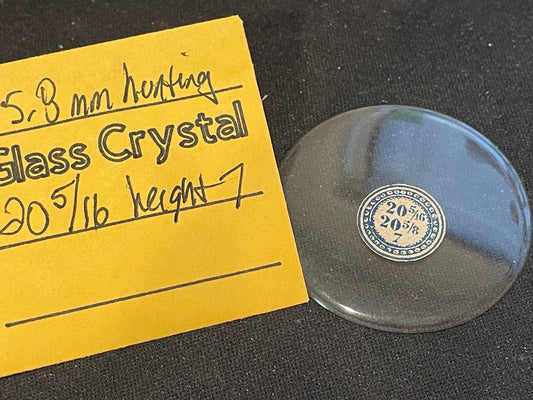 Vintage Glass Hunting Case Watch Crystal 20-5/16 (~45.8mm) - NOS