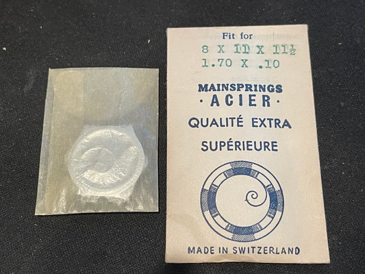 ACIER Mainspring for A.S. calibers 1215, 1216, 1290, 1291, Junghans 80 - Steel