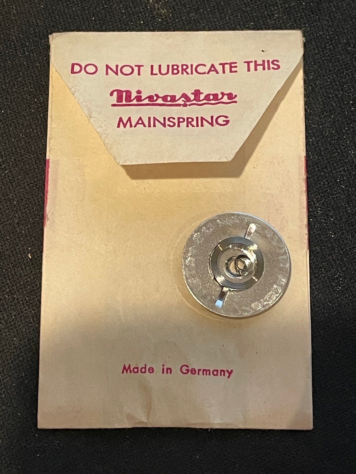 Nivastar Mainspring G984 for LeCoultre Memovox caliber 489 ALARM side - Alloy