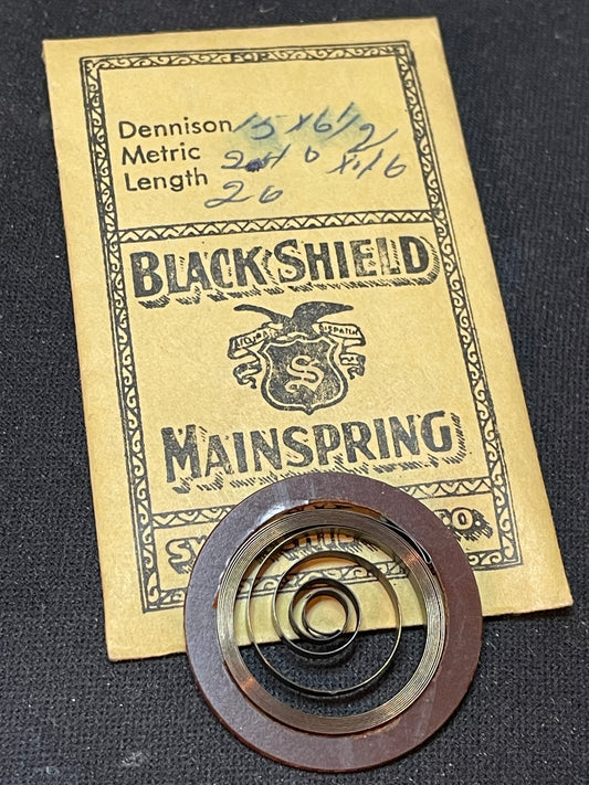 Swartchild Black Shield ALARM Mainspring for Europa 101 & Peter 6000 Alarm Clock