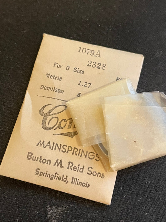 Comsco Mainspring #1079A for Elgin 0s No. 2328 - Steel