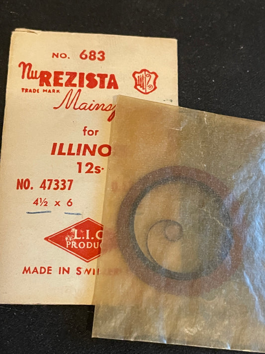NuREZISTA Mainspring #683 for Illinois 12s Factory No. 47337 - Steel