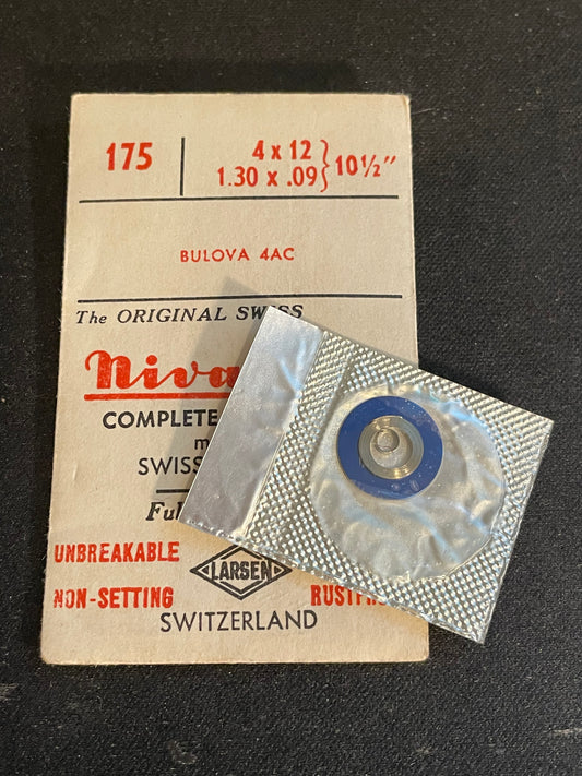 Nivaflex Unbreakable Mainspring #175 for Bulova 4AC - Alloy