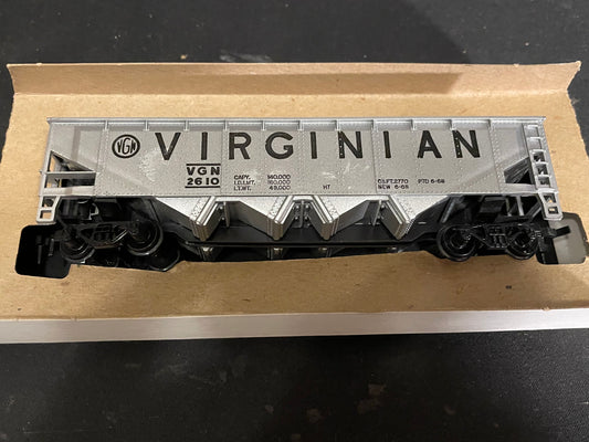 Tyco HO Scale Silver Hopper Car 2610 Virginian #344C in Box