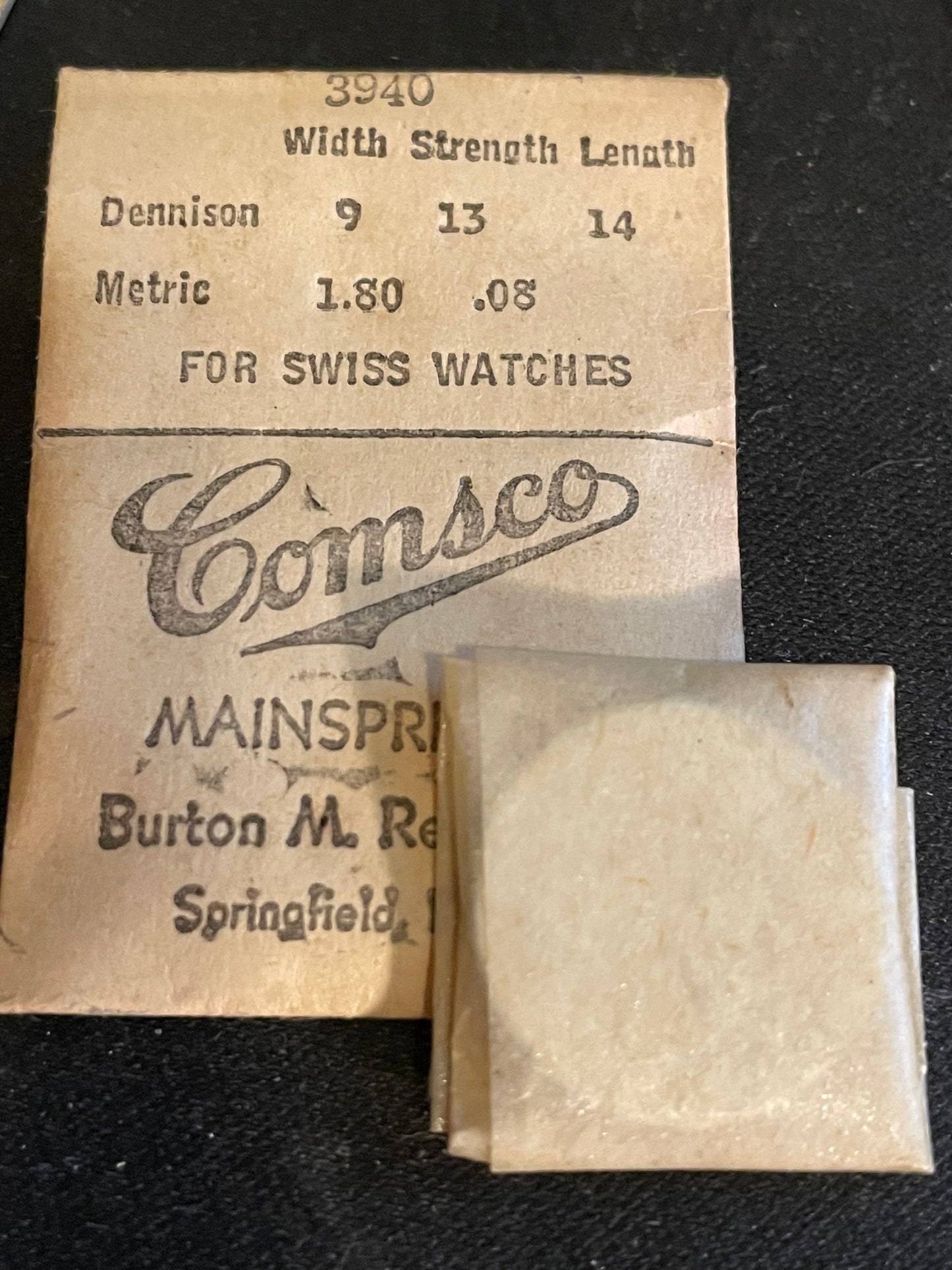Comsco Mainspring #3940 for Bulova caliber 10AF - Steel