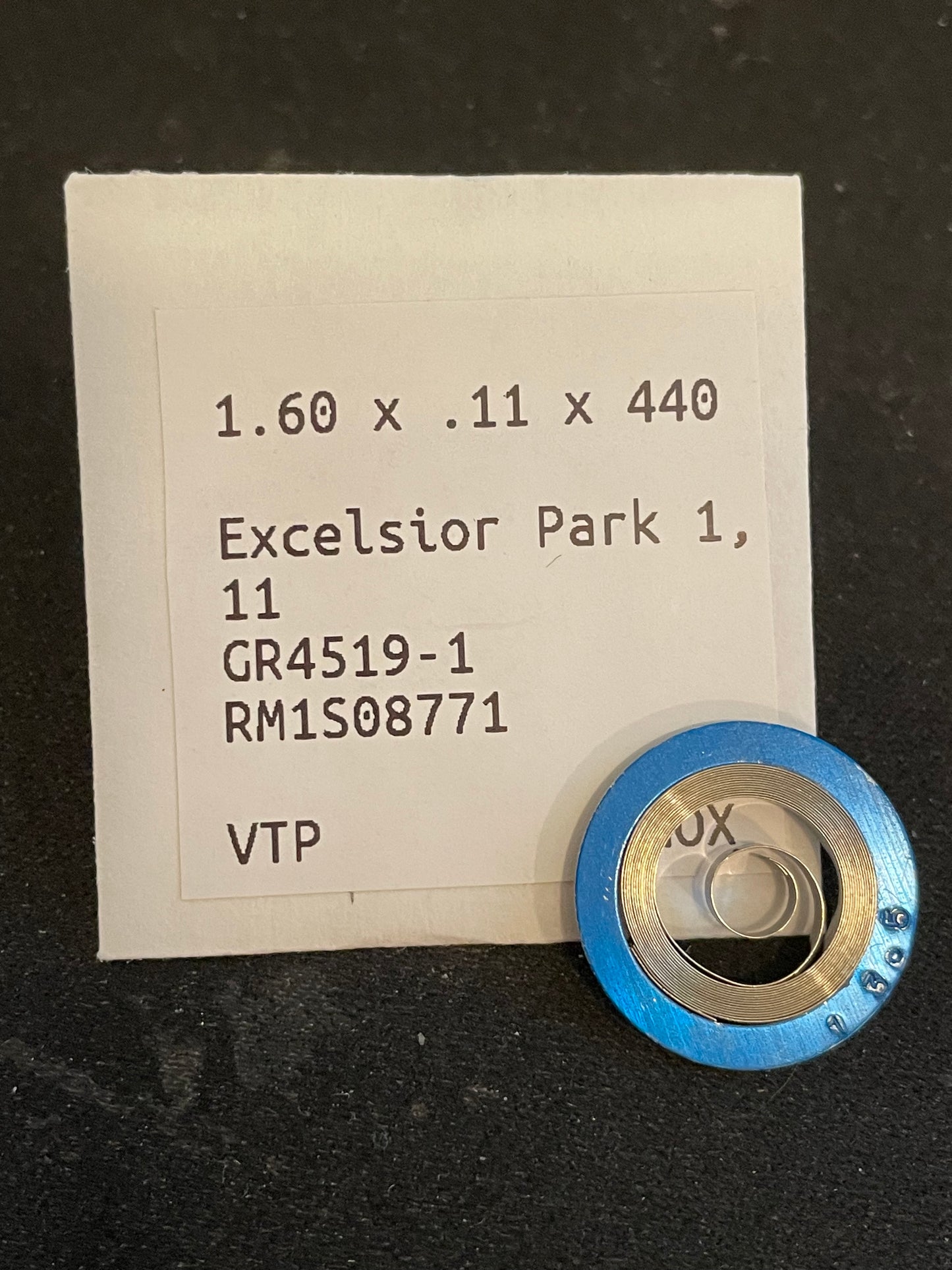 Alloy Mainspring for Excelsior Park caliber 1, 11