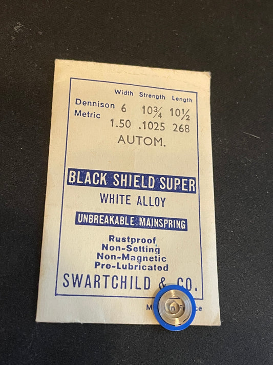 Swartchild Black Shield SUPER Mainspring for Kasper 1000, 1050 automatic - Alloy