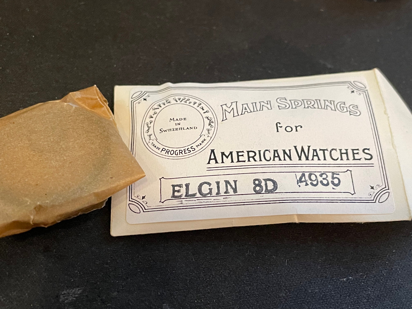 Progress Mainspring for Elgin 22s 8 Day Clocks No. 4935 - Steel