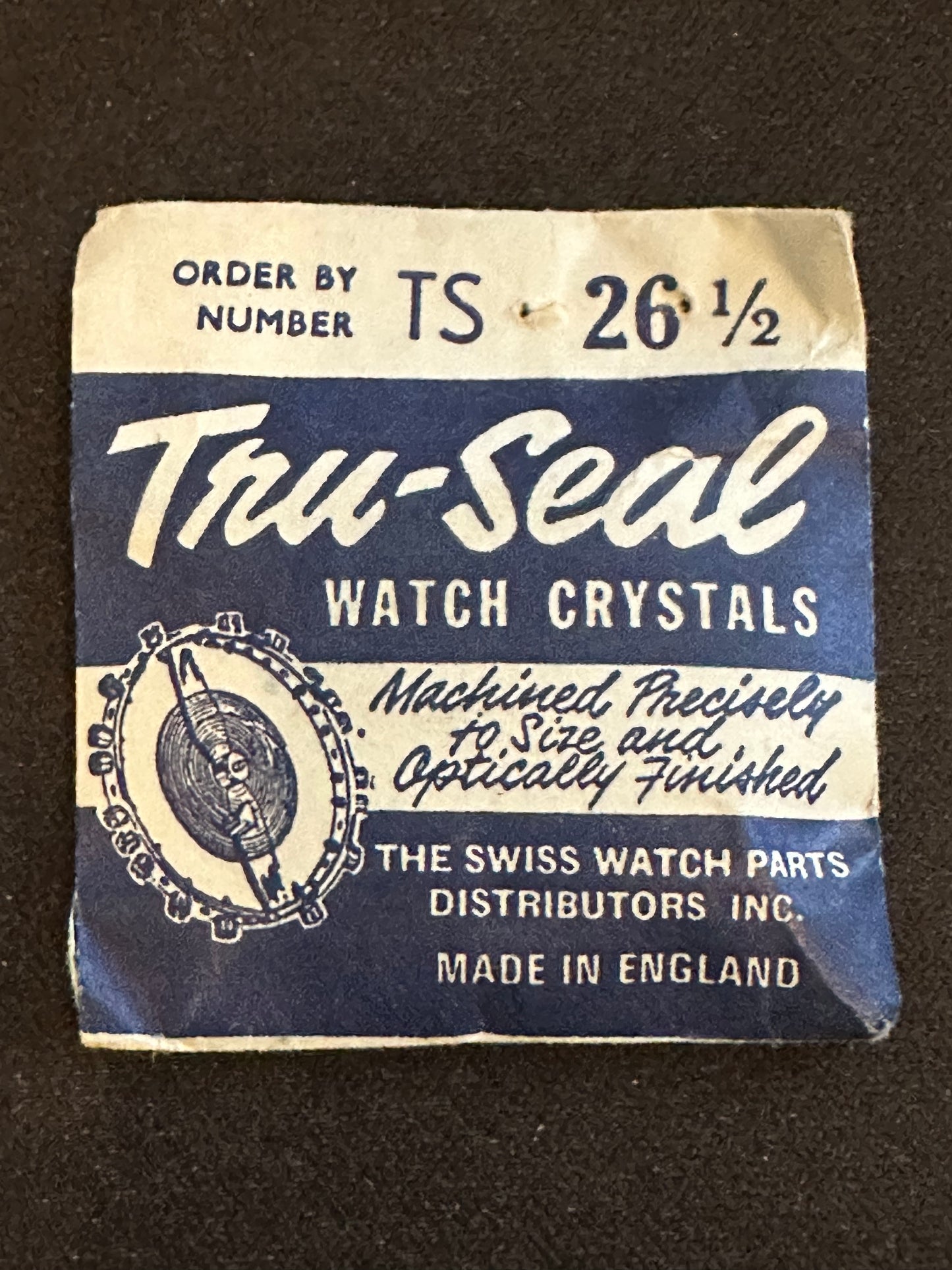 Tru-Seal Round Wrist Watch Crystal sizes 18 thru 32½