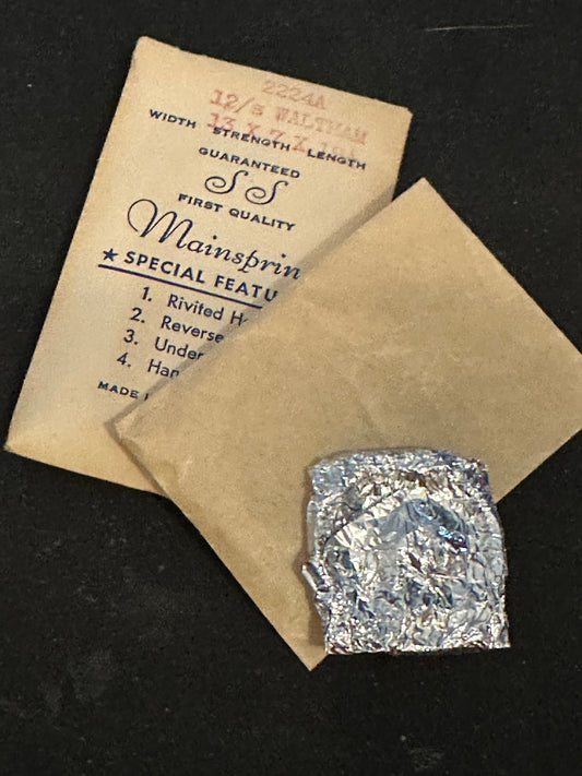 SS Mainspring for Waltham 12s No. 2224A - Steel