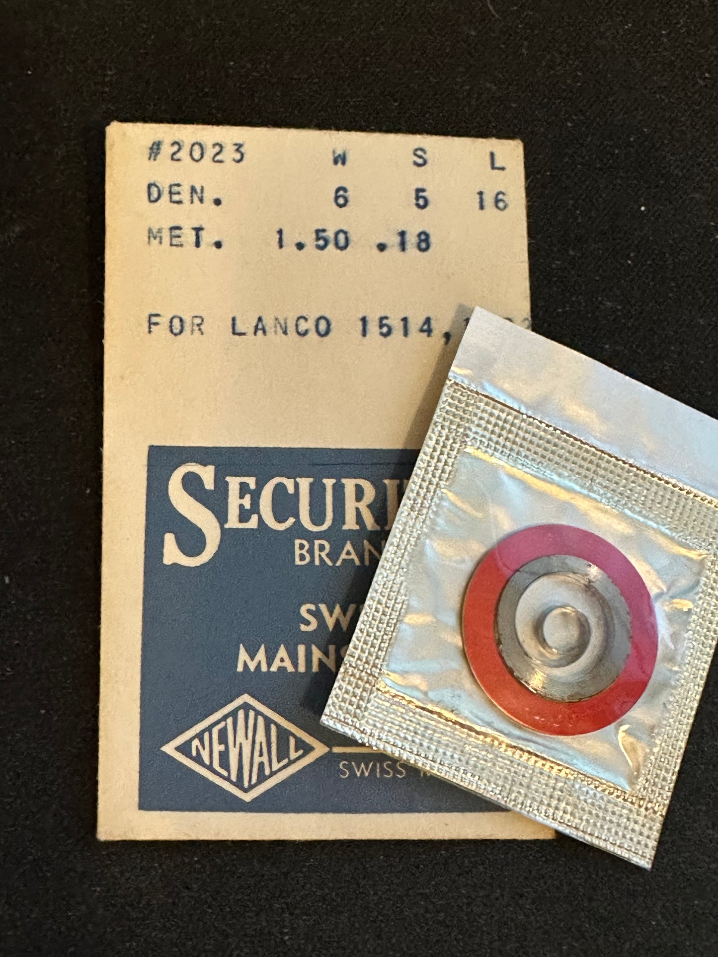 Newall Security Mainspring #2023 for Lanco caliber 1514, 1522 - Alloy