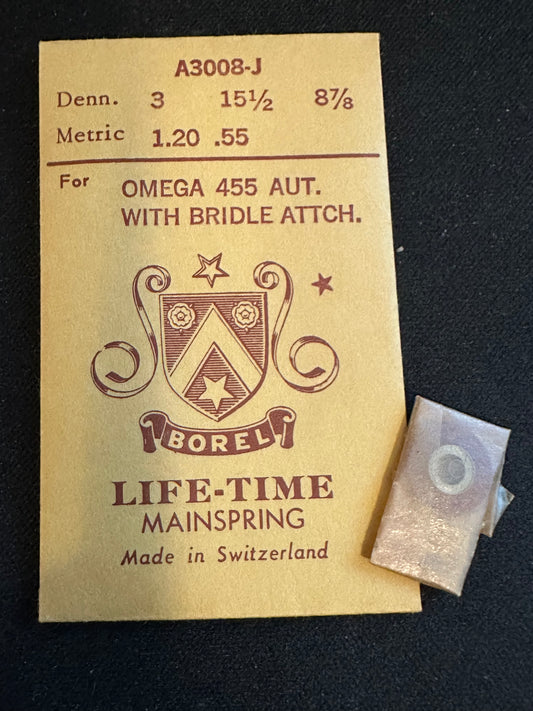 BOREL Mainspring A3008-J for Omega caliber 455 automatic - Alloy