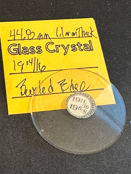 Vintage Beveled Glass Pocket Watch Crystal 19-14/16 (~44.8mm) - NOS